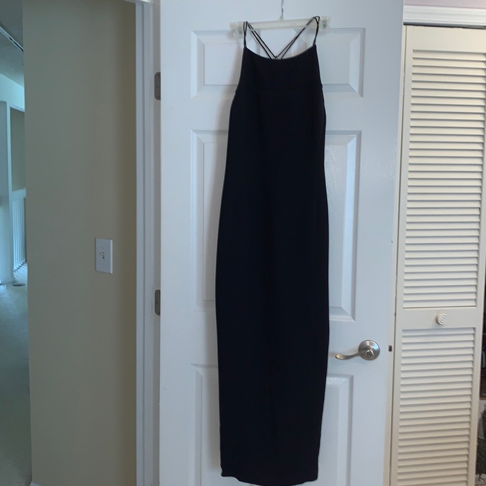 Jones, New York evening dress - little black dress - Rhinestone back